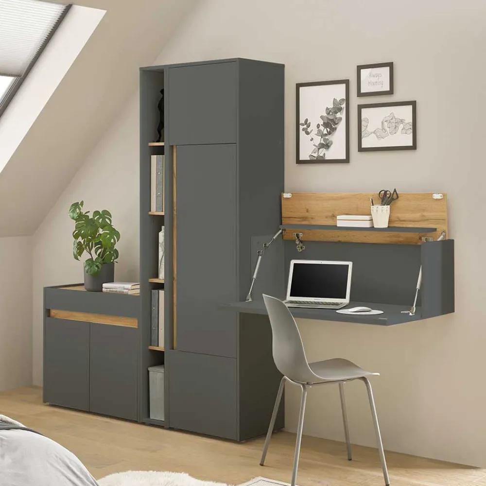 Wohnen Home Office Kombination Set - Ahilav (vierteilig)