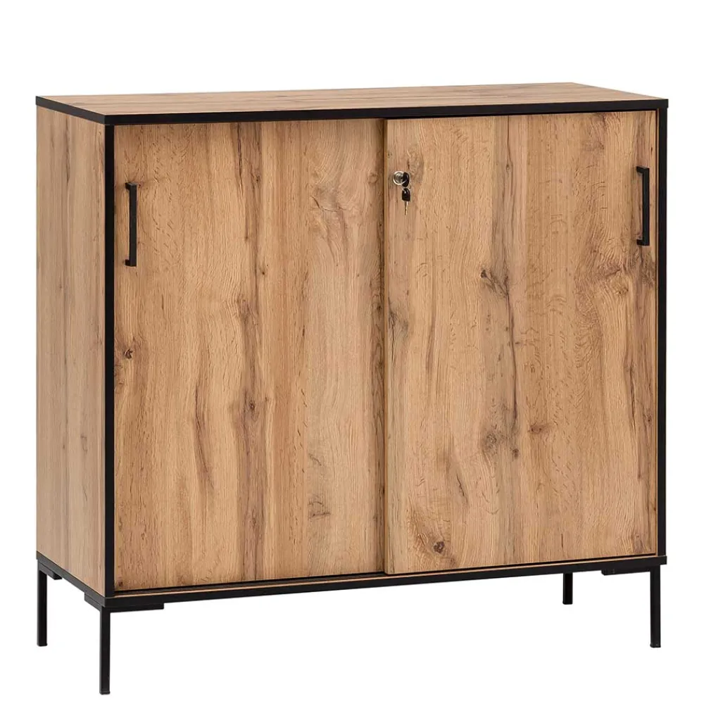 Wohnen Büroschränke*Home Office Schrank mit Schiebetüren - Zustic