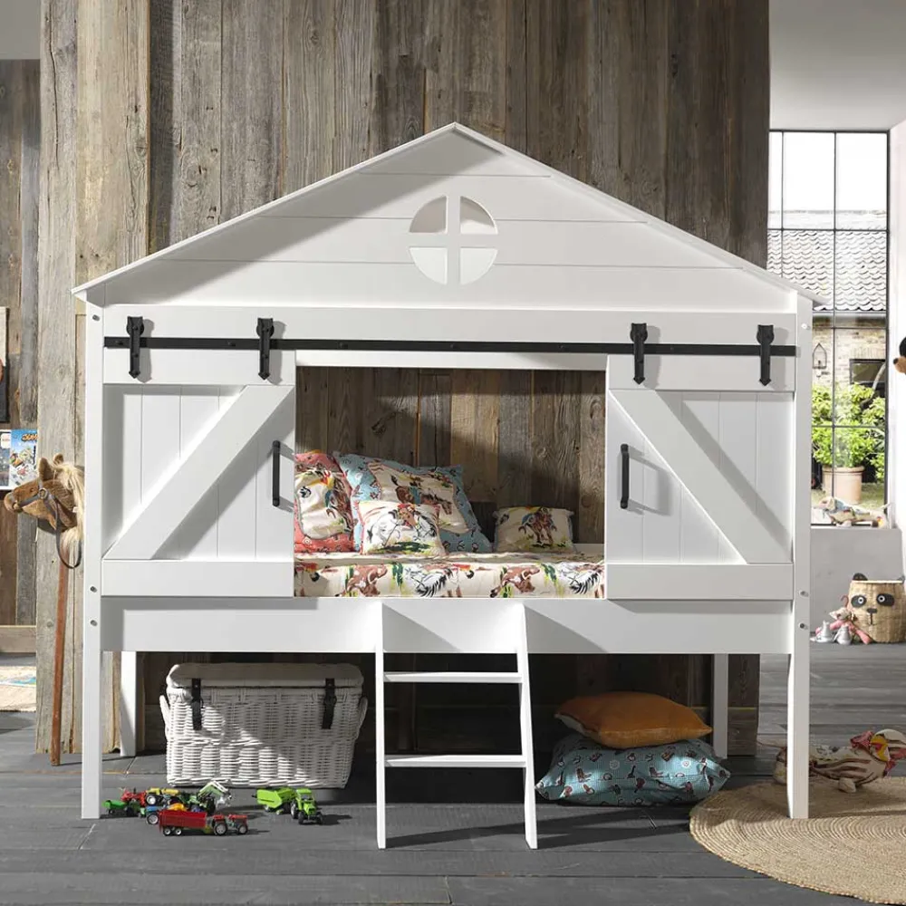 Wohnen Kinderbetten*Hütten Spielbett halbhoch - Elias