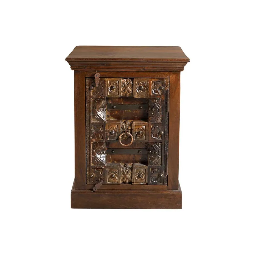 Wohnen Nachttische*Indische Kommode Solapura in Braun