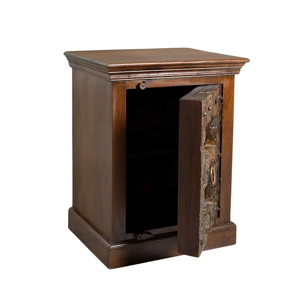 Wohnen Nachttische*Indische Kommode Solapura in Braun