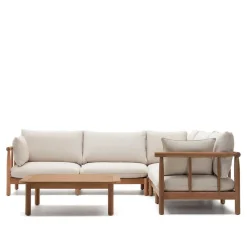 Wohnen Indoor Outdoor Ecksofa & Tisch - Perconia (zweiteilig)