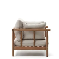 Wohnen Weiße Möbel|Korbmöbel*Indoor Outdoor Sessel in Cremefarben - Perconia