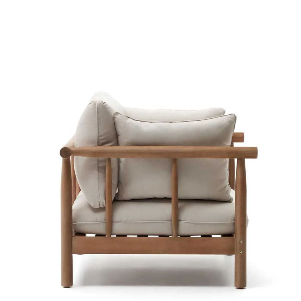 Wohnen Weiße Möbel|Korbmöbel*Indoor Outdoor Sessel in Cremefarben - Perconia