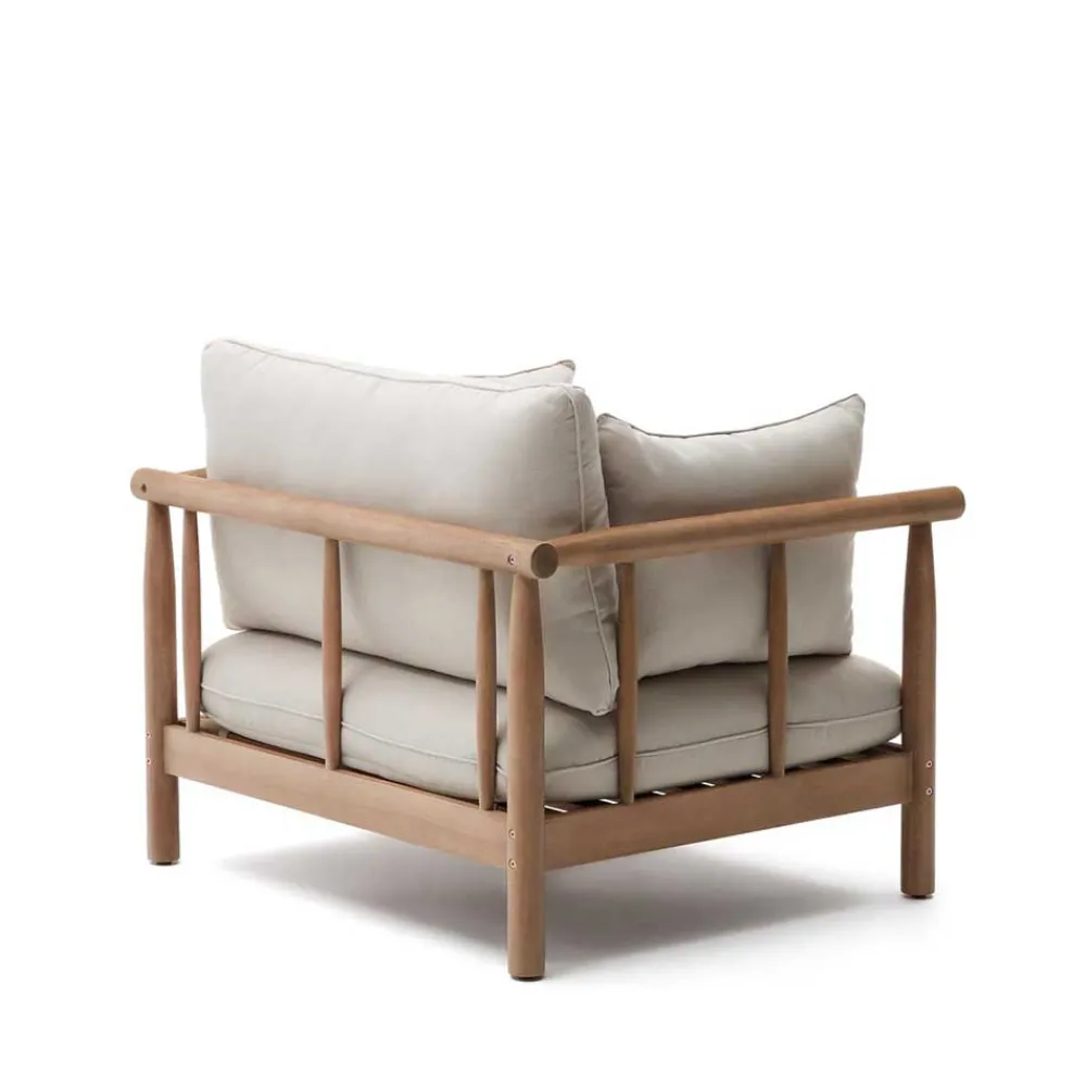 Wohnen Weiße Möbel|Korbmöbel*Indoor Outdoor Sessel in Cremefarben - Perconia