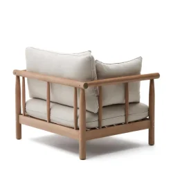 Wohnen Weiße Möbel|Korbmöbel*Indoor Outdoor Sessel in Cremefarben - Perconia