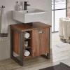 Wohnen Waschtisch|Waschbeckenunterschränke*Industrial Bad Unterschrank für Waschbecken - Forawas