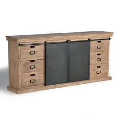 Wohnen Loft Möbel|Industrial Möbel*Industrial Chic Sideboard mit Schiebetüren - Jantonia
