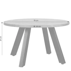 Wohnen Loft Möbel|Industrial Möbel*Industrial Couchtisch mit runder Platte - Fresh