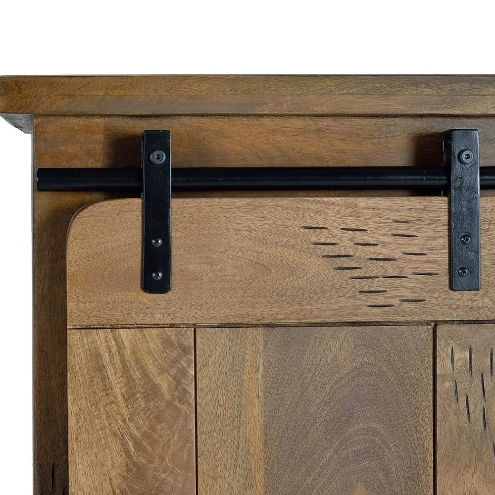 Wohnen Industrial Design Highboard aus Mangoholz - Semian