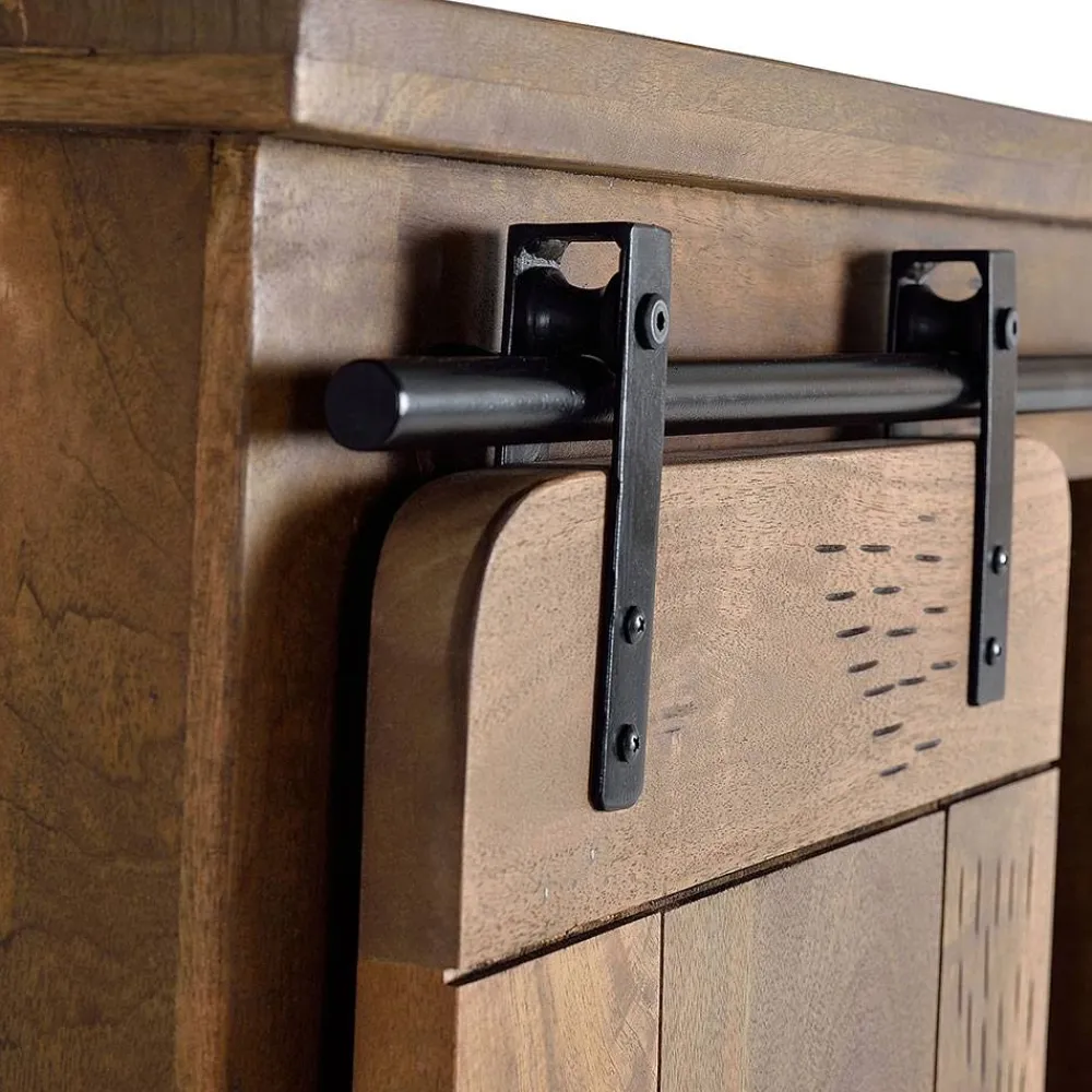 Wohnen Industrial Design Highboard aus Mangoholz - Semian