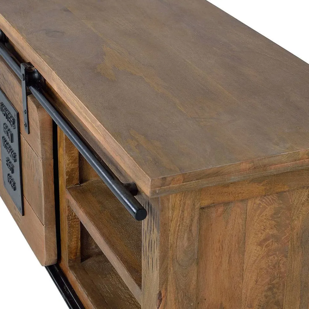 Wohnen Industrial Design TV Board aus Mangoholz - Semian