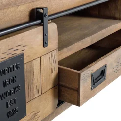 Wohnen Industrial Design TV Lowboard aus Mangoholz - Semian