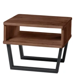 Wohnen Betten|Betten*Industrial Doppelbett in Nussbaum Braun - Lavrin