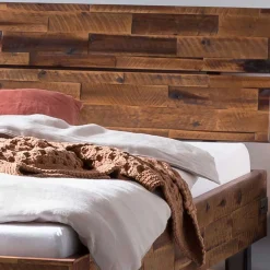 Wohnen Industrial Einzelbett aus Akazie massiv - Vetonia