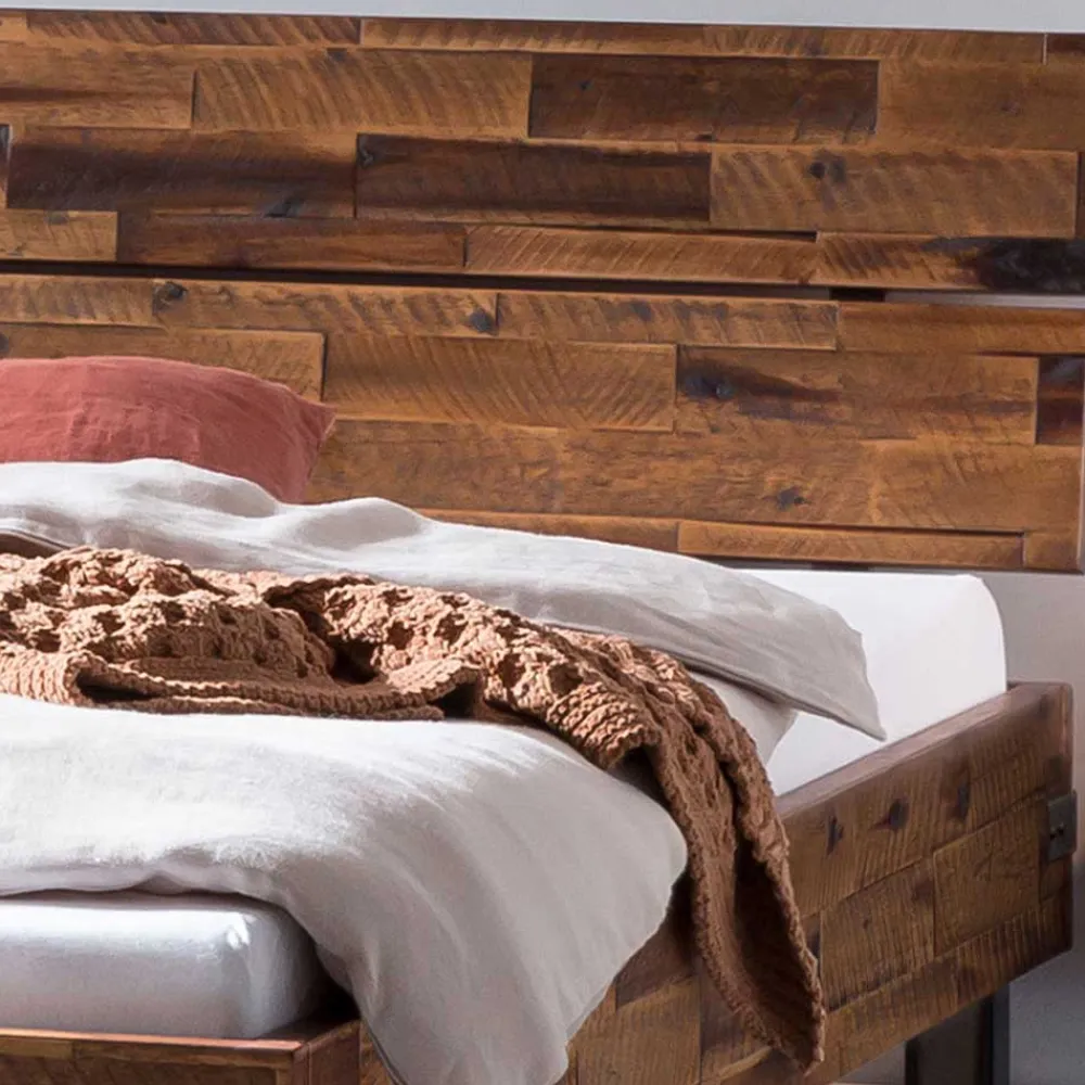 Wohnen Industrial Einzelbett aus Akazie massiv - Vetonia