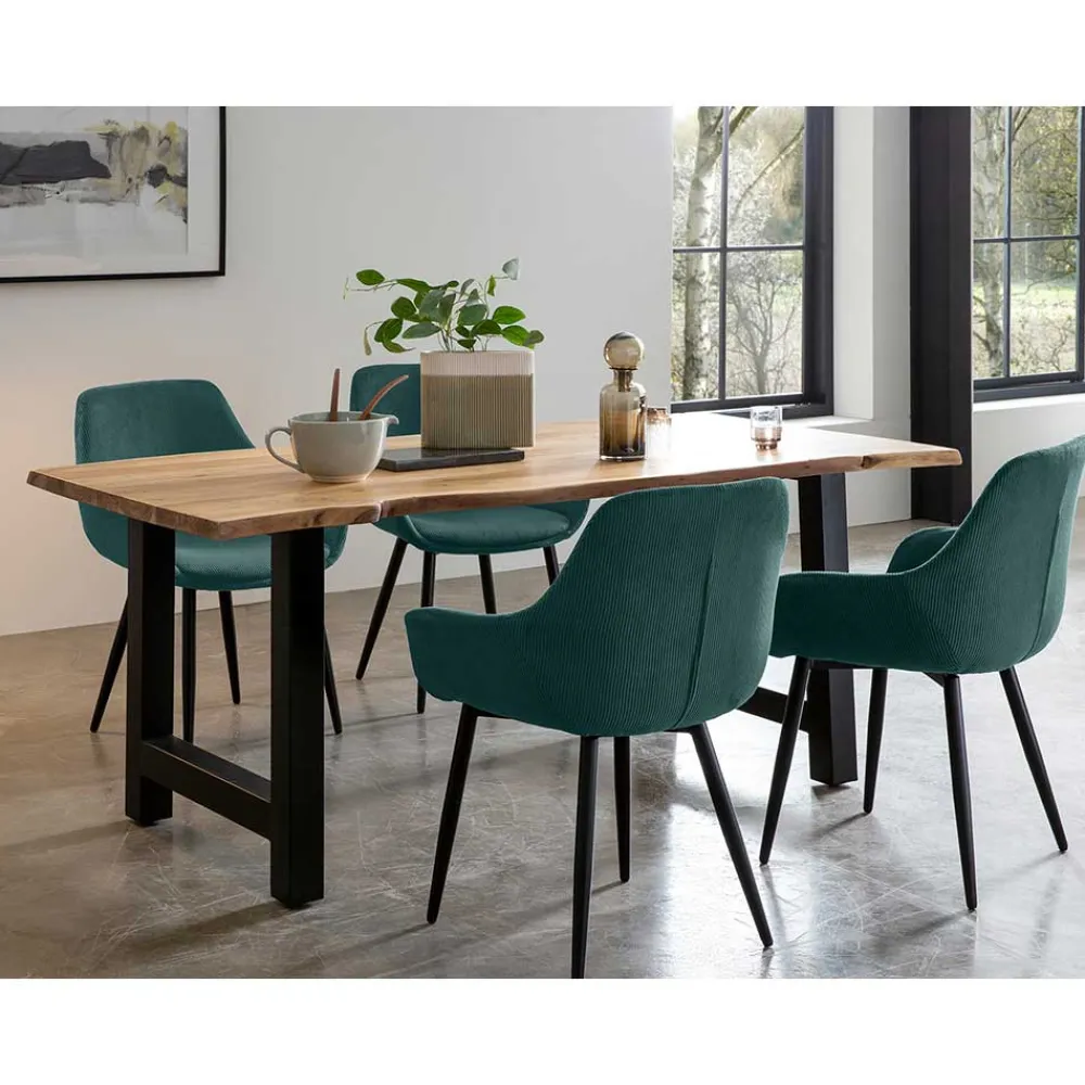 Wohnen Sitzgruppe*Industrial Essgruppe Set - Tampar (fünfteilig)