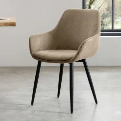 Wohnen Sitzgruppe*Industrial Esstisch-Gruppe Set - Miriam (fünfteilig)