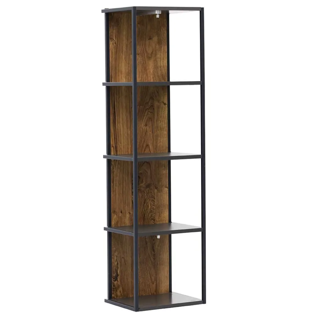 Wohnen Esszimmerregale|Regale*Industrial Hängeregal in Dekor Eiche Dunkel - Xindus