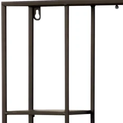 Wohnen Industrial Hängeregal in Schwarz - 40x60x12 cm - Limburg