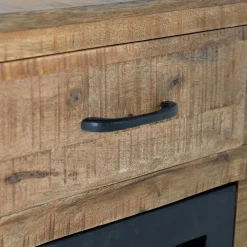 Wohnen Küchenschränke|Flurkommoden*Industrial Kombi-Kommode auf Metall-Rädern - Thiano