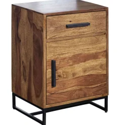 Wohnen Industrial Nachtschrank mit Schublade und Tür - Vacca