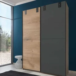 Wohnen Industrial Schiebetürenschrank zweifarbig - Janeiro