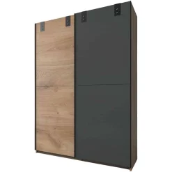 Wohnen Industrial Schiebetürenschrank zweifarbig - Janeiro