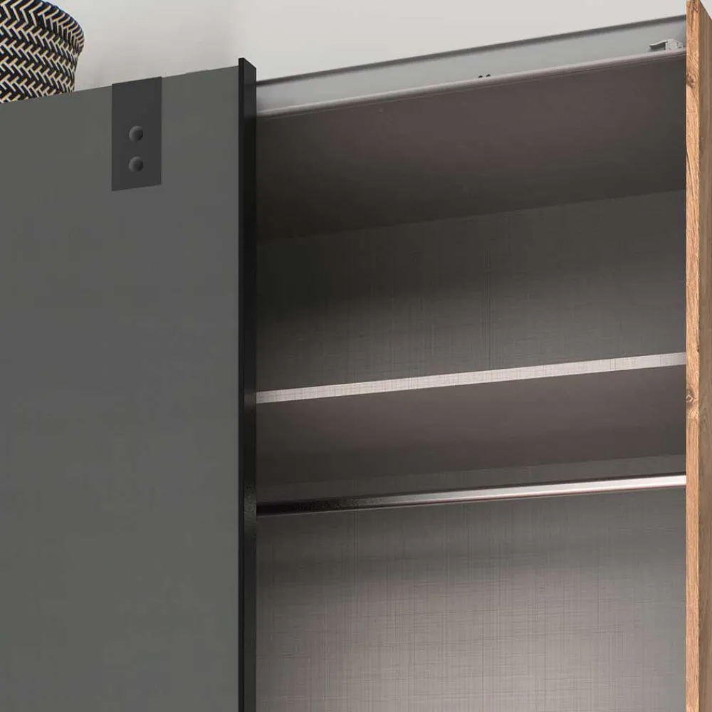 Wohnen Industrial Schiebetürenschrank zweifarbig - Janeiro