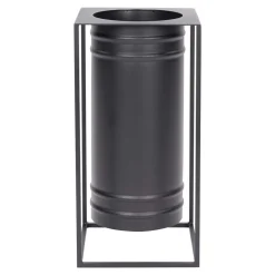 Wohnen Industrial Schirmständer in Schwarz - Tunapuna