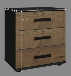 Wohnen Industrial Schlafzimmereinrichtung Set - Ardila (vierteilig)