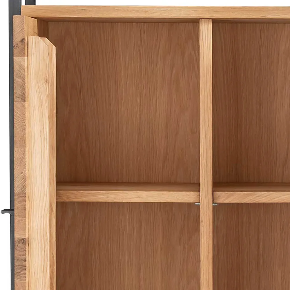 Wohnen Vitrinen|Wohnzimmer-Vitrinen*Industrial Schrank aus Wildeiche Massivholz - Manarola