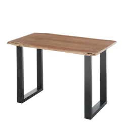 Wohnen Bürotische*Industrial Schreibtisch mit Baumkante Akazie - Amlina