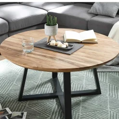 Wohnen Massivholzmöbel|Couchtisch*Industrial Sofatisch aus Akazie Massivholz - Mexicano