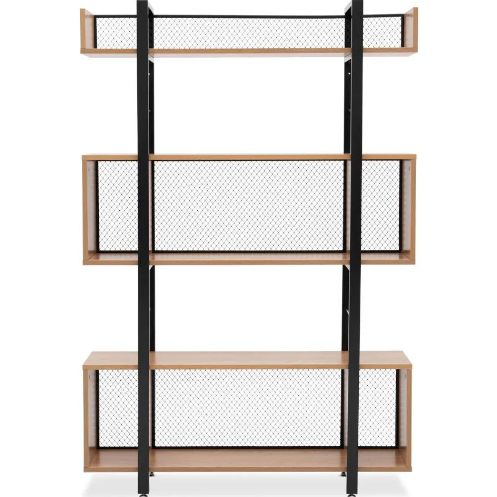 Wohnen Industrial Standregal in Schwarz - Felictas