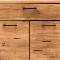 Wohnen Industrial-Kommode aus Wildeiche Massivholz - Ingbo