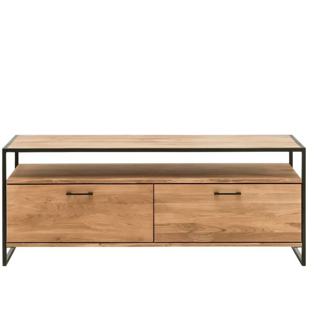 Wohnen Industrial-TV-Board aus Wildeiche Massivholz - Ingbo