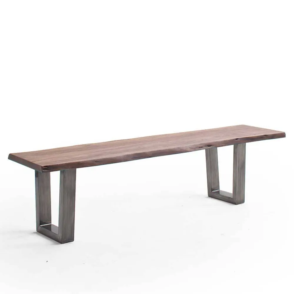 Wohnen Industry Style Küchenbank in Walnuss Braun - Learys