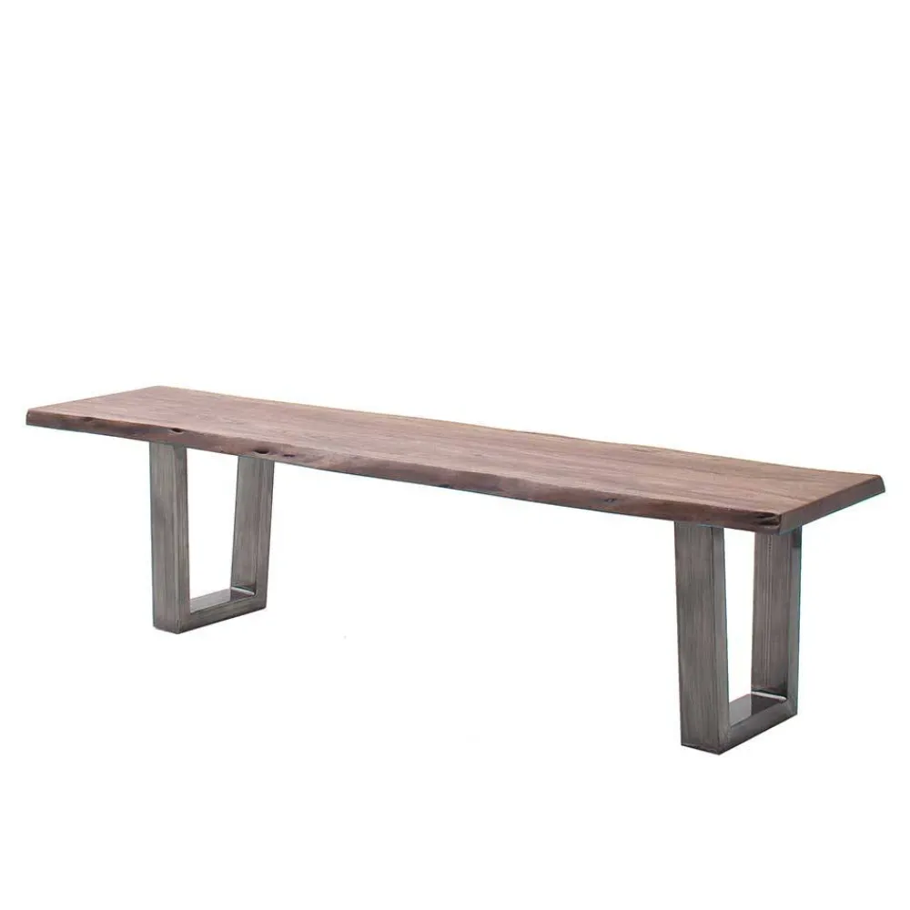 Wohnen Industry Style Küchenbank in Walnuss Braun - Learys