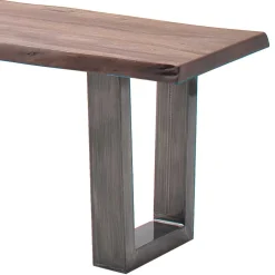 Wohnen Industry Style Küchenbank in Walnuss Braun - Learys