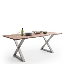 Wohnen Industry Tisch mit Naturkanten - Tiber