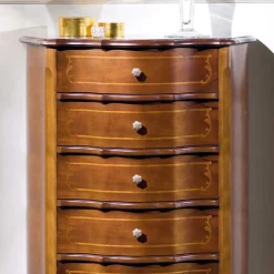 Wohnen Italienische Hochkommode Dentro mit 5 Schubladen