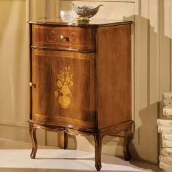 Wohnen Italienische Kleinkommode im Barockstil Venerdina in Nussbaum Braun