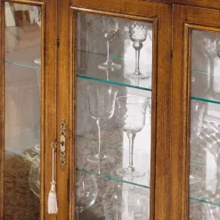 Wohnen Esszimmer-Vitrinen|Esszimmerschränke*Italienischer Vitrinenschrank 107x100x46 cm - Carlenna II