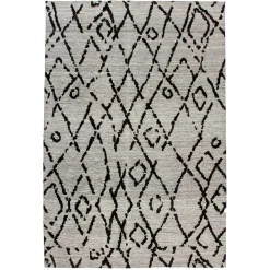 Wohnen Jacquard Teppich in Grau und Schwarz - Aurora