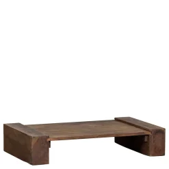 Wohnen Asiatische Möbel*Japandi Couchtisch in Dunkelbraun - Houston