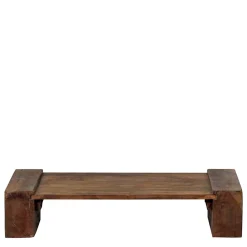 Wohnen Asiatische Möbel*Japandi Couchtisch in Dunkelbraun - Houston