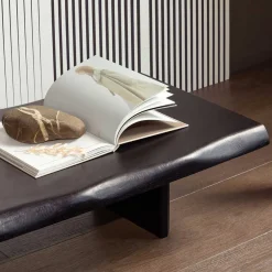 Wohnen Japandi Couchtisch in Schwarz - Aldura