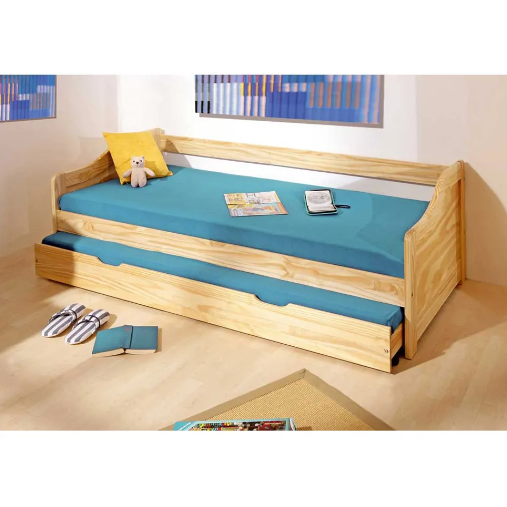 Wohnen Jugendzimmer Komplett|Kinderzimmer Komplett*Jugend Schlafzimmermöbel Set Nabrosia aus Kiefer Massivholz (zweiteilig)