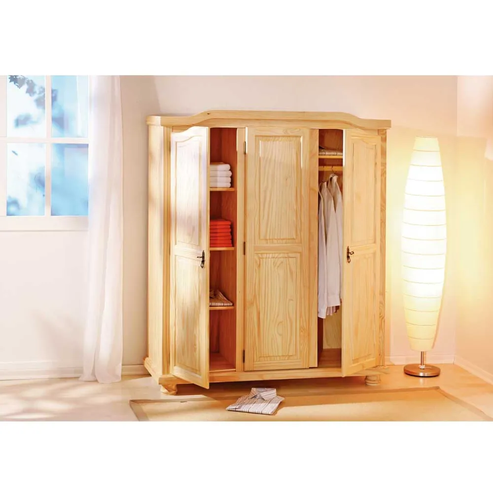 Wohnen Jugendzimmer Komplett|Kinderzimmer Komplett*Jugend Schlafzimmermöbel Set Nabrosia aus Kiefer Massivholz (zweiteilig)